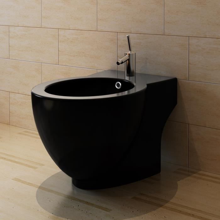 vidaXL Bidet rond à poser céramique - vue 2