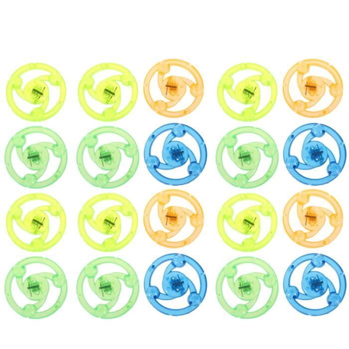 20pcs Spinning Top Safe Pratical Durable Drôle Pegtop Flash Jouets
