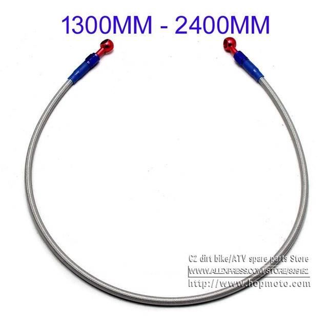 750 Mm Universele Versterkte Remleiding - Stalen Braid Hydraulische Remslang Motorfiets