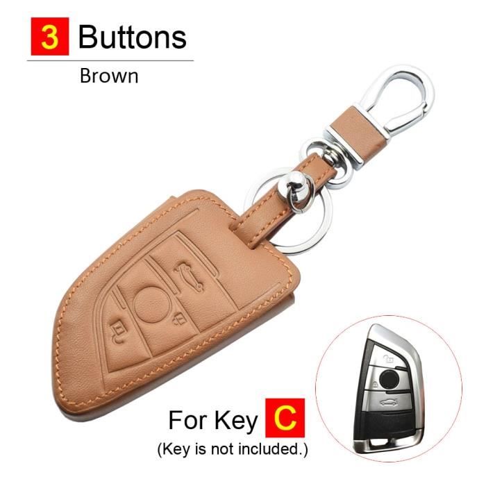 Accessoire Auto Organisé Étui Porte-Clés Cuir Voiture - Housse Protection Avec Crochet Métal Et Fermeture Éclair - Portable, Rose Portachiavi Donna