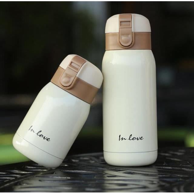 Mini Bouteille Isotherme Inox 150 Ml - Or Rose, Garde Le Chaud/froid, Parfaite Pour Sac à Main