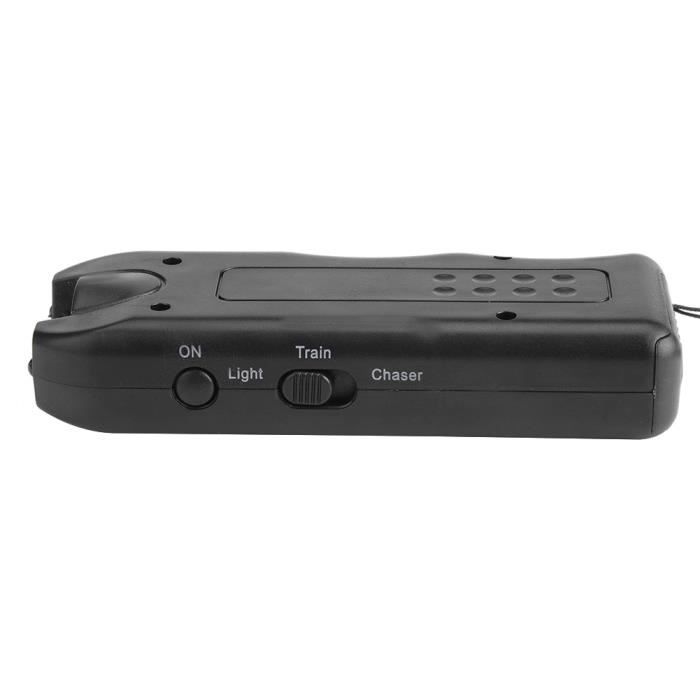 Comparer les prix de Dispositif de dressage anti-aboiement anti-aboiement pour chien répulsif à ultrasons multifonctionnel, torche à LED (130 HB042