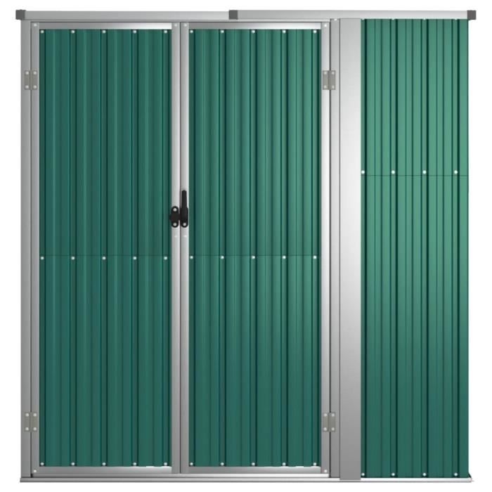 Abri à Outils En Acier Galvanisé 87 X 98 X 159 Cm – Rangement Jardin Robuste, Résistant Aux Intempéries - 4