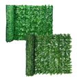 Cloture grillage,Clôture à feuilles artificielles,panneaux de clôture,haie de feuilles,mur en rouleau -Type 0.5X1M-Watermelon-1