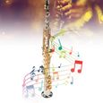 Omabeta Saxophone soprano Saxophone Droit Soprano en Laiton Tube Plaqué Argent Saxo Or Clé avec Sac de instruments saxophone-1