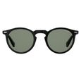 Polaroid lunettes de soleil 2086/S 807/UC unisexes noires avec verres verts-1