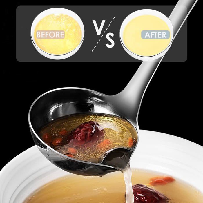 Boerunid Louche à Soupe de Cuisine en Acier Inoxydable 304