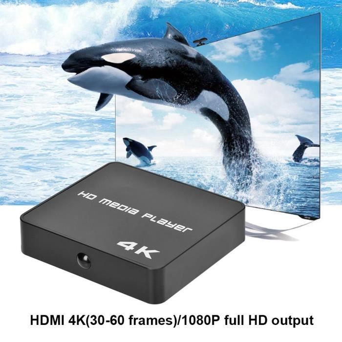 Tbest Lecteur numérique Quad Core Disque dur Ultra U Disk HD 4K