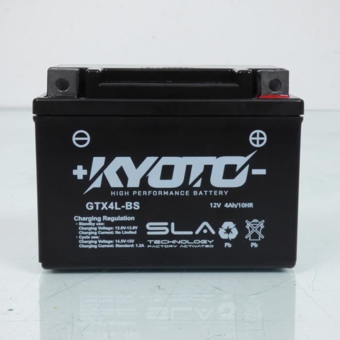 d。 Batterie SLA Kyoto pour Moto KTM 125 Sting 1997 à 2000 YTX4L-BS