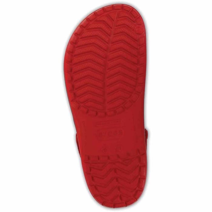 Crocs Diables Rouges Sabots - CROCS - Crocband - Rouge - Confortable - Doublure Gomme Rouge ...