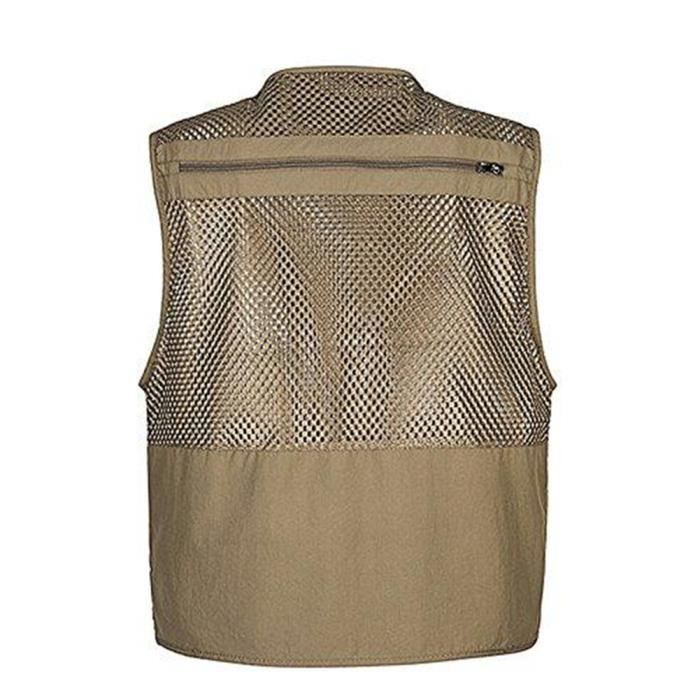 Gilet Multi-Poches Homme Respirant Et Léger - Style Décontracté Sans Manches Idéal Pour Randonnée, Pêche, Photographie