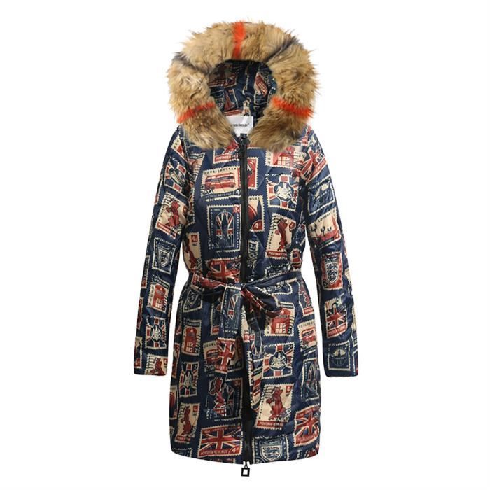Manteau Veste En Coton A Capuche De Style Vintage Pour Femmes D Hiver Longueur Moyenne Et Grande Taille Multicolore Multicolore Cdiscount Pret a Porter