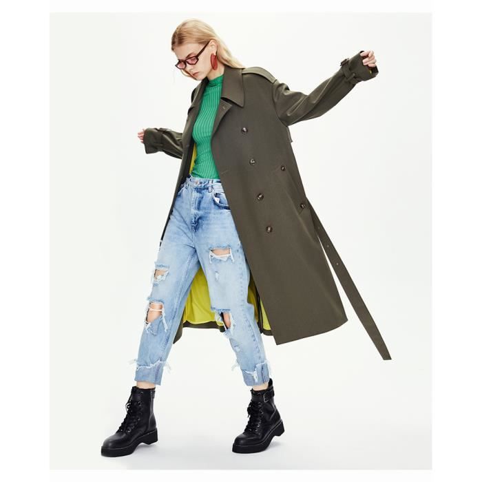 Trench militaire 2025 femme