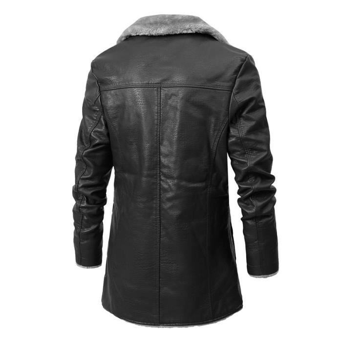 Manteau hiver hotsell cuir homme