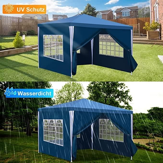Quick-Star Toit De Rechange Pour Tonnelle Rank Anthracite 3 X 4 M