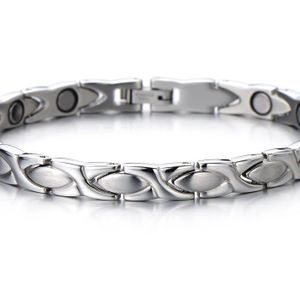 Femmes 925 Argent Sterling Lucky gris pierre de lune Main Bracelet 6.25-7.5/"