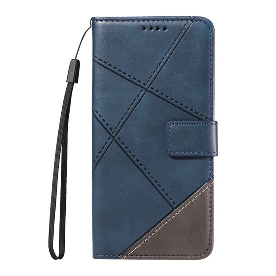 Étui Portefeuille En Cuir Véritable 32nd Pour Motorola Moto G6 Plus - Fermeture Magnétique, Fentes Cartes, Bleu Marine