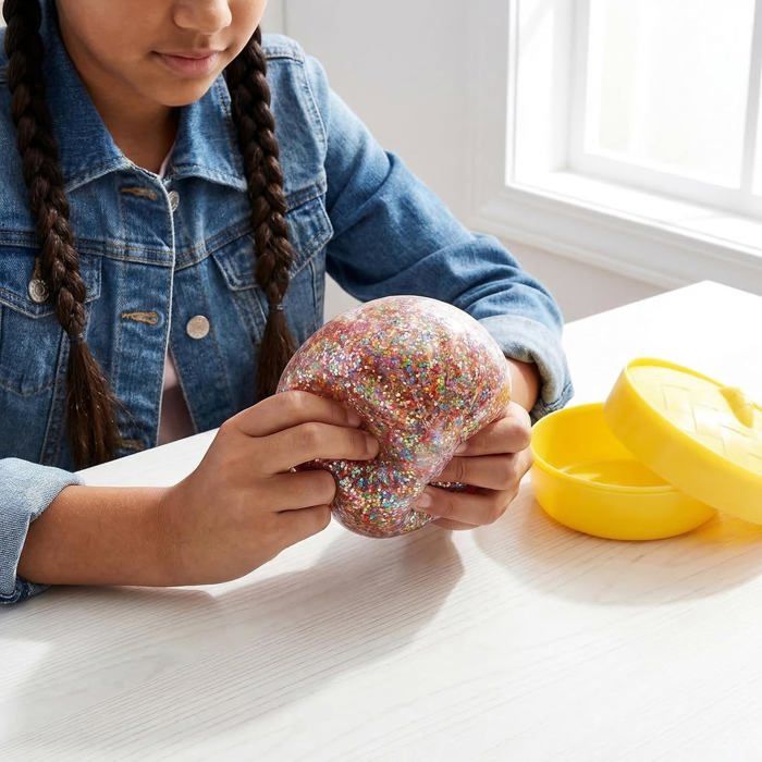 Lot de 2 raviolis à paillettes, jouets colorés anti-stress pour soulager l'anxiété pour adultes