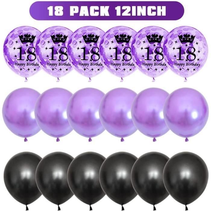 Ballons-Violet métallisé-Lot de 10 - Décorations Anniversaire