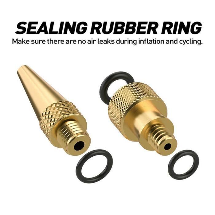YOUZMY Lot 6 Adaptateurs De Valve Vélo – Laiton, Conversion SV/DV Vers AV, Compatibles Avec Pompes Et Compresseurs
