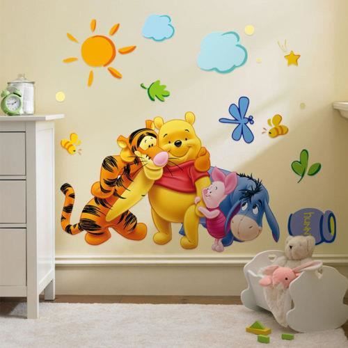 Nenmaster Winnie Pooh Tigrou L Ourson Chambre D Enfant Sticker Deco Mural Autocollants Pour Enfants Bebe Mignon A Cdiscount Maison