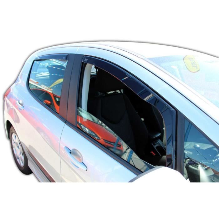 Déflecteurs de Vent pluie d'air pour Peugeot 307 308 2000-2014 HB Acrylique  Noir - Cdiscount Auto