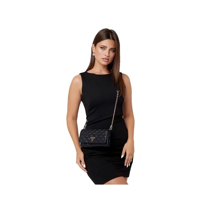 Petit sac a main Guess noir QG874875 Cdiscount Bagagerie Maroquinerie