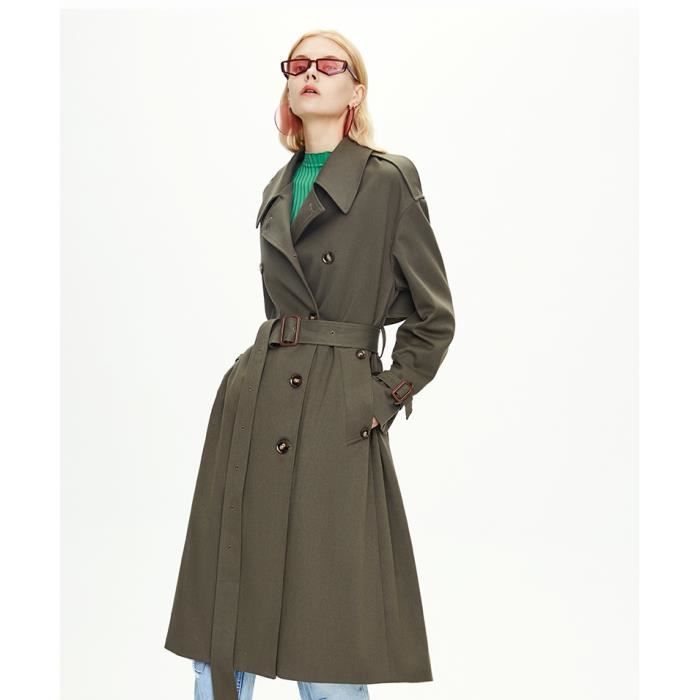 Trench militaire shop femme