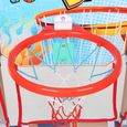 Set Panier de Basketball avec 2 balles, Panier de Basket pour Interieur et Extérieur-3