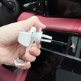 Pour Fiat 500X Blanc - Support de téléphone portable réglable pour grille d'aération de voiture, Support, Sup-3