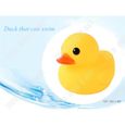 TD® canard de bain flottant bebe jaune enfant en silicone jouet douche piscine qui couine fait du bruit jeu fille garcon salle de-3