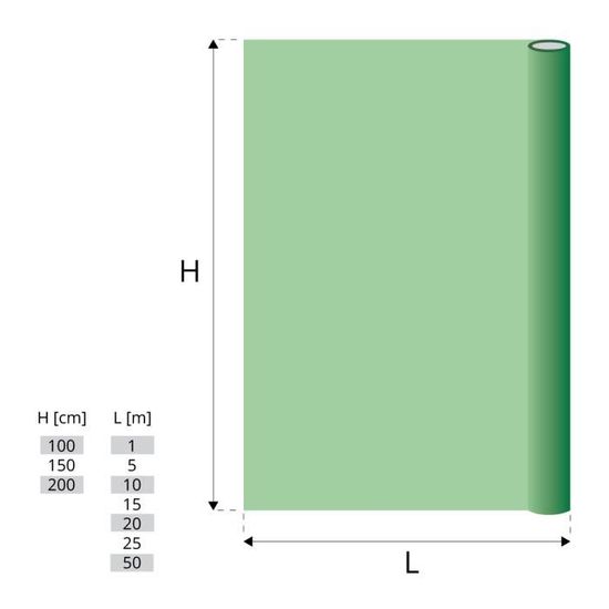 Ombrage 80% HZB-01C-100-1 Longueur: 1mb Hauteur: 100cm Ligne de Fixation PP 2mm HOLZBRINK Filet d’Ombrage 90g/m² Couleur: Vert Foncé 
