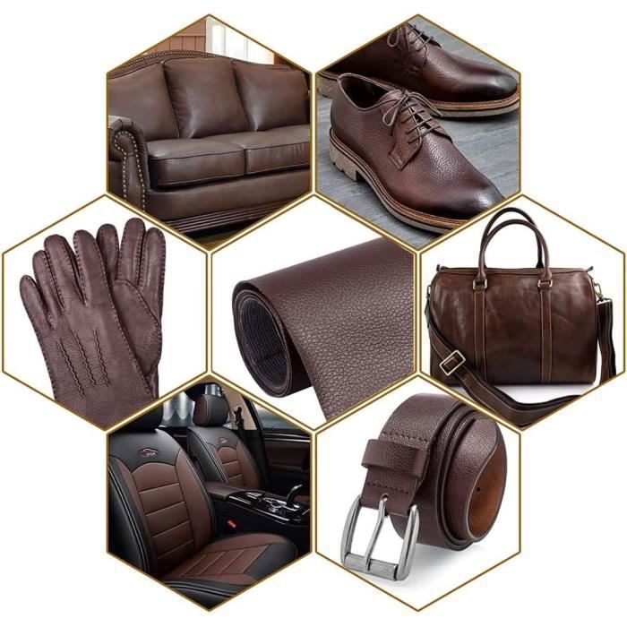 Tarocat Patch Réparation Cuir Adhésif Gris Clair 40x200cm - Bande Auto-Collante Pour Canapés, Sacs, Vestes & Sièges Voiture