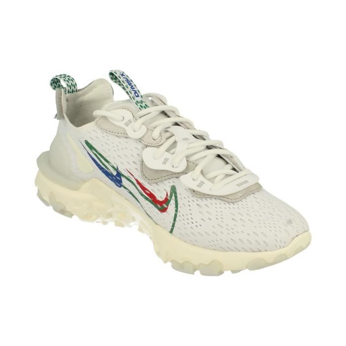 Baskets de running Nike React Vision pour hommes Blanc