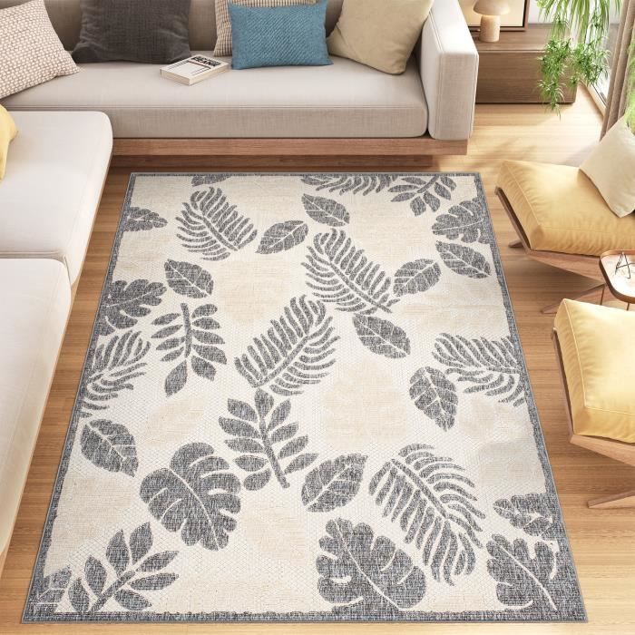 RugVista Georgia Oriental, Tapis, Orientaux, 200 x 300 cm, Rectangulaire, Poil Ras, Salle de séjour, Chambre, Lavage en Machine, Bleu/Multi