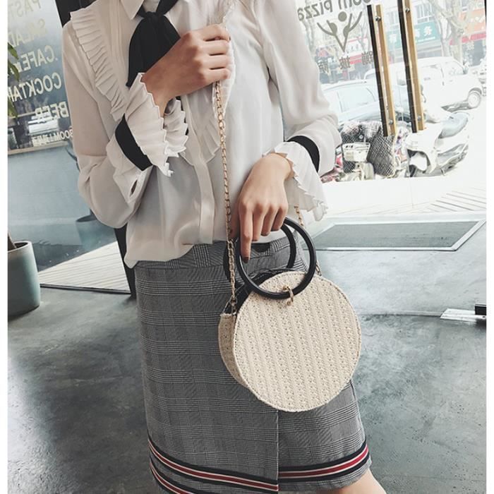 Sac bandoulière sales femme osier