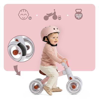 Sun baby - Draisienne sans Pédales Bubbly - 2 Ans, max. 30 kg, cadre en nylon, roues en EVA, selle réglable - Bleu - Jeux - Jouets