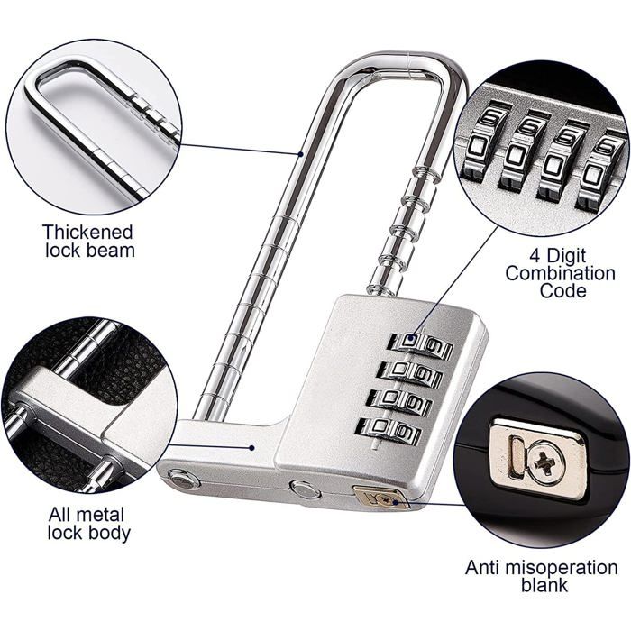 Cadenas Scan Inoxydable – 32 Mm, Anse Longue, Pour Extérieur, SCAPLSS32LS