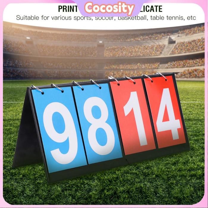 Tableau Score Basket F Fityle Flip Scoreboard Score Keeper 4 Digit Score Score Counter Pour Tableau De Suivi Sportif