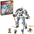 LEGO® NINJAGO 71738 Le Robot de Combat Titan de Zane, Jouet de Construction Ninja, Figurines-0
