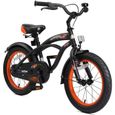 Vélo pour enfants - BIKESTAR - 16 pouces - Edition Cruiser - Noir-0