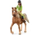 Figurine - Schleich - Horse Club Sarah & Mystery - Jument arabe - Accessoires inclus-0