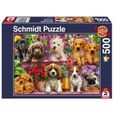 Puzzle 500 pièces - Schmidt - Chien sur étagère - Animaux - Enfant - Intérieur-0
