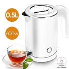 TALZOV Bouilloire Électrique en Acier Inoxydable - 0,5L & 600W & Sans BPA - Arrêt auto,affichage à LED pour le voyages et bureau