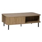 Table basse 2 portes coulissantes Colva Atmosphera - Naturel