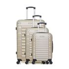 Set de 3 valises - BLUESTAR - LIMA - 4 roues - Beige