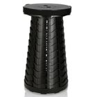 Izrielar Tabouret télescopique portable, max 250KG,Tabouret Pliant Portable pour Les Voyages, Camping 45x26CM NoirTABOURET