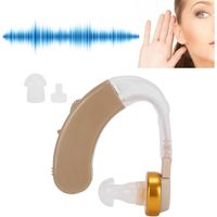 Aide Auditive Professionnelle Amplificateur auditifSoins aux Personnes Âgées Amplificateur de Son avec Bouchon d'Oreille HB047