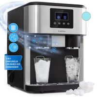 Machine à glaçons Klarstein Eiszeit Crush - glace pilée - 18kg/24h - 2 tailles - 1,8 L - Argent