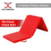 Max strength Tri pliant exercice tapis épais Yoga Gym formation rembourré antidérapant